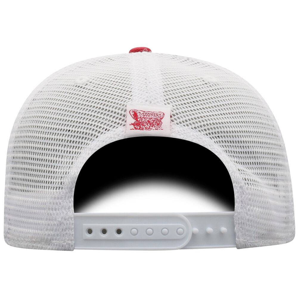 Top Of The World Snapback Hat Crimson/White Oklahoma Sooners Trucker - Picture 4 of 9